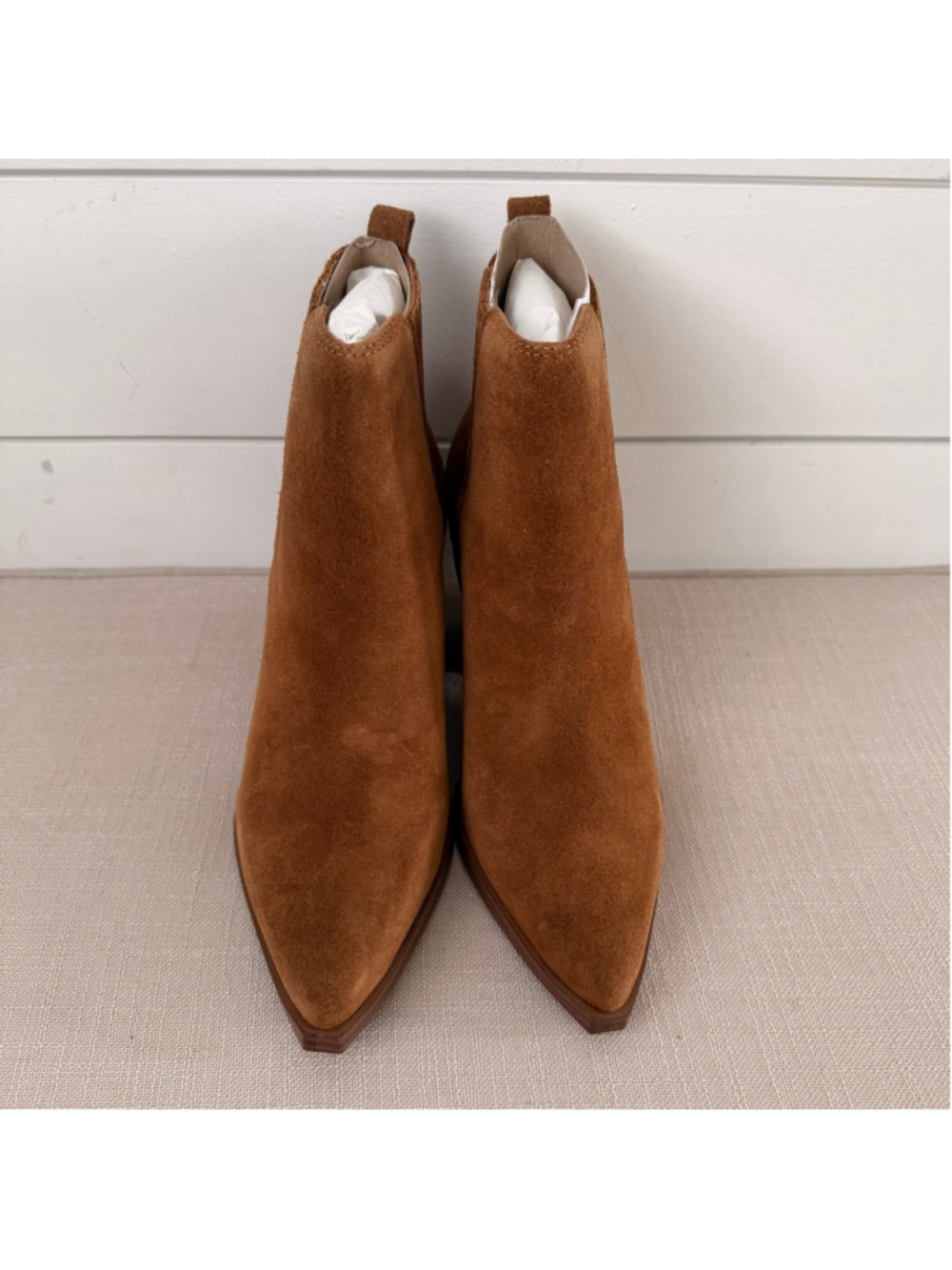 Women's Marc Fisher Brown Suede Ankle Boots & Booties 6.5 - Picture 4 of 8